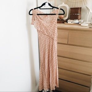 Vintage Bias Cut 100% Silk slip Dress